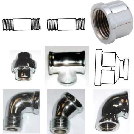 Picture for category Chrome Plated Brass Pipe & Fittings